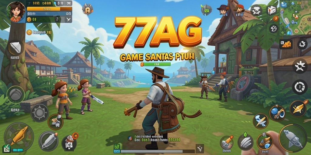 Screenshot gameplay 77AG yang menarik dan penuh warna.