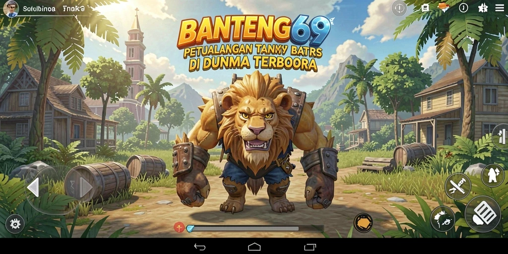 Tampilan gameplay BANTENG69 yang penuh petualangan dunia terbuka.