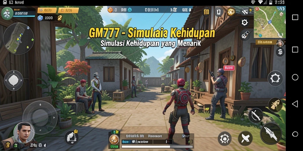 Screenshot GM777 menampilkan gameplay simulasi yang realistis dan menarik.