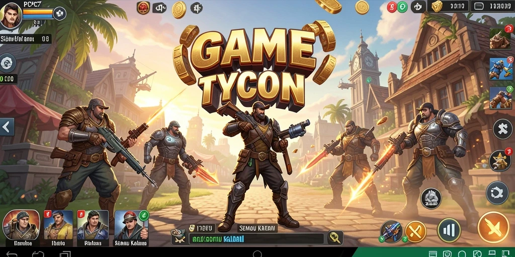 Screenshot utama PCPC7 menampilkan gameplay Tycoon yang menyenangkan.