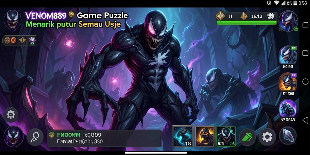 Tampilan gameplay menarik dalam VENOM889 yang menantang logika.